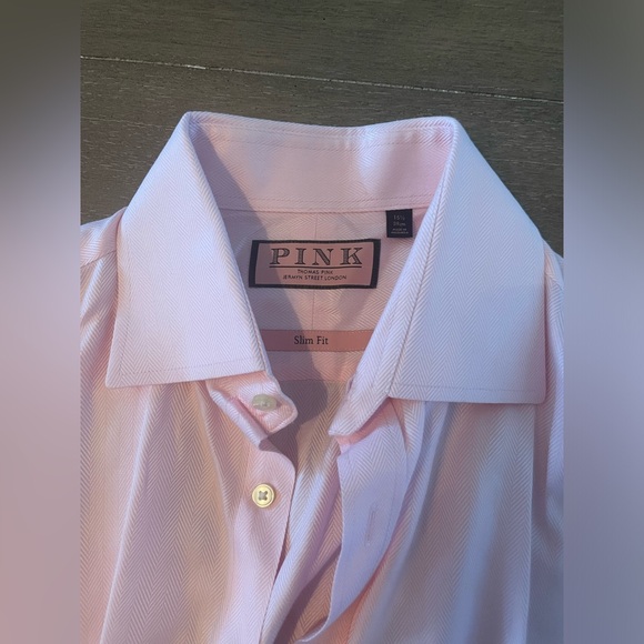 THOMAS PINK Slim Fit French Cuff Dress Shirt Size 15.5 - 39cm - Picture 5 of 5